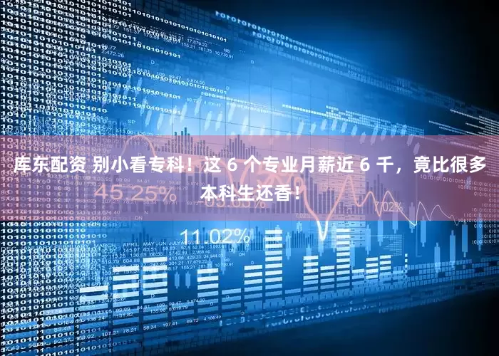库东配资 别小看专科！这 6 个专业月薪近 6 千，竟比很多本科生还香！