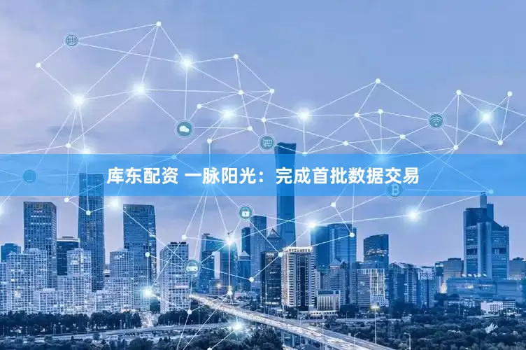 库东配资 一脉阳光：完成首批数据交易